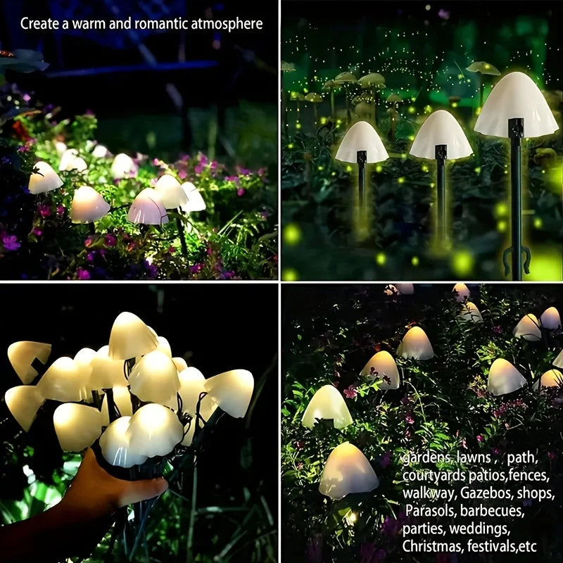 פטריות תאורה קסומות לגינה – הופך את הלילה לחוויה אחרת